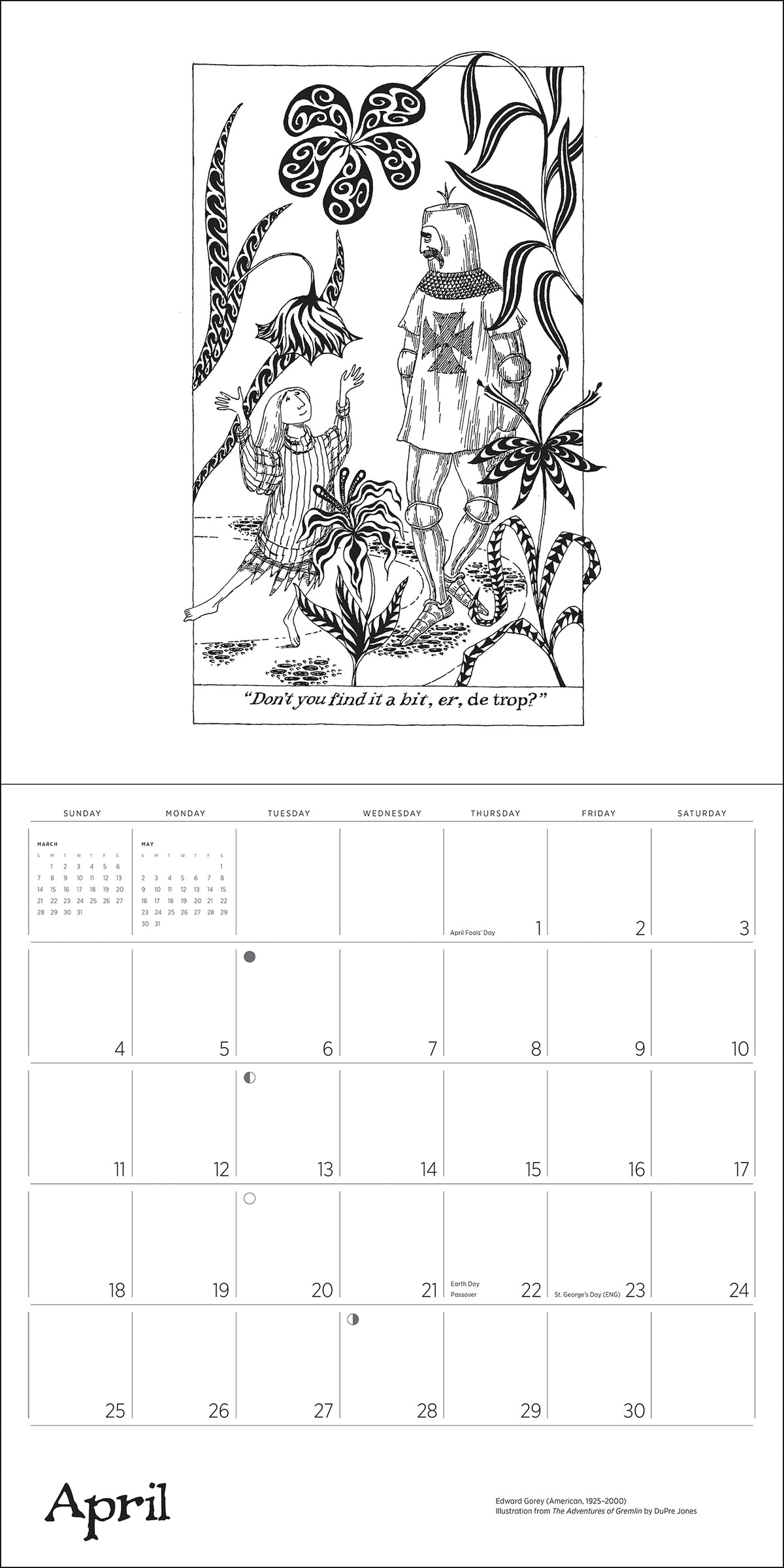 Edward Gorey 2027 Wall Calendar_Interior_4