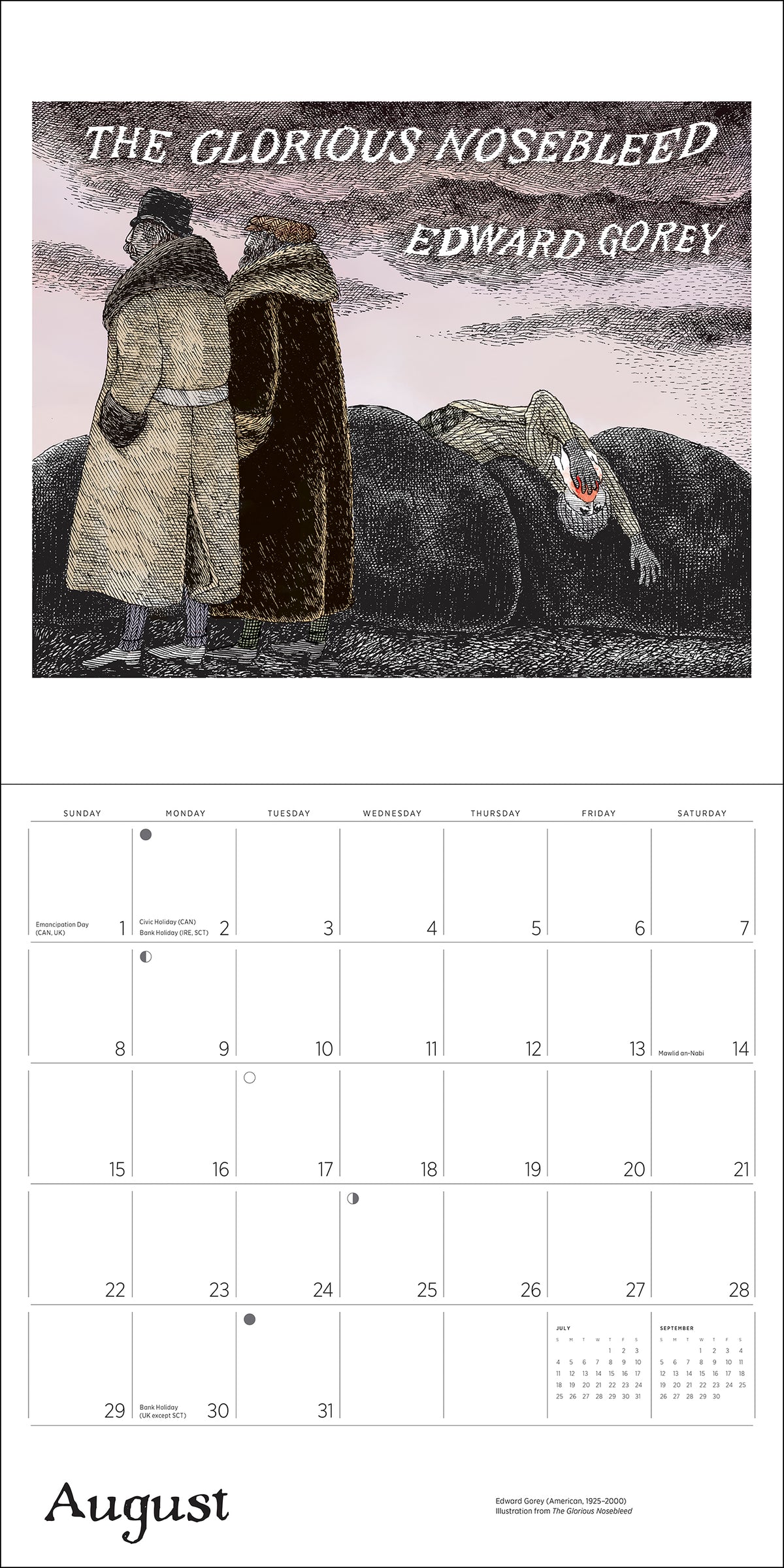Edward Gorey 2027 Wall Calendar_Interior_5