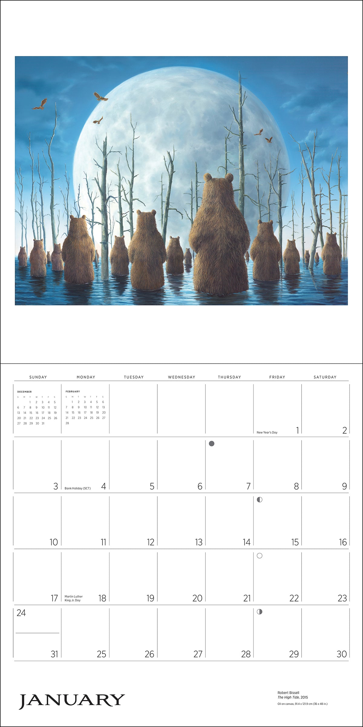 Spirit: The Paintings of Robert Bissell 2027 Wall Calendar_Interior_1