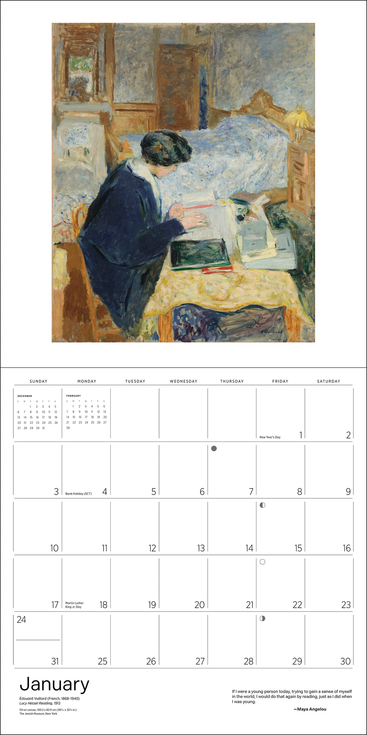 The Reading Woman 2027 Wall Calendar_Interior_1