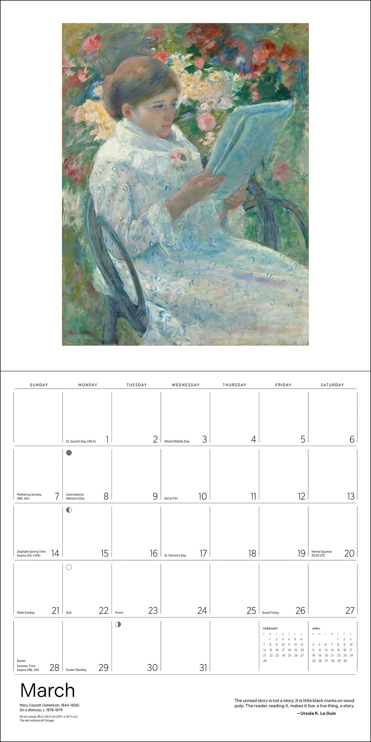 The Reading Woman 2027 Wall Calendar_Interior_3