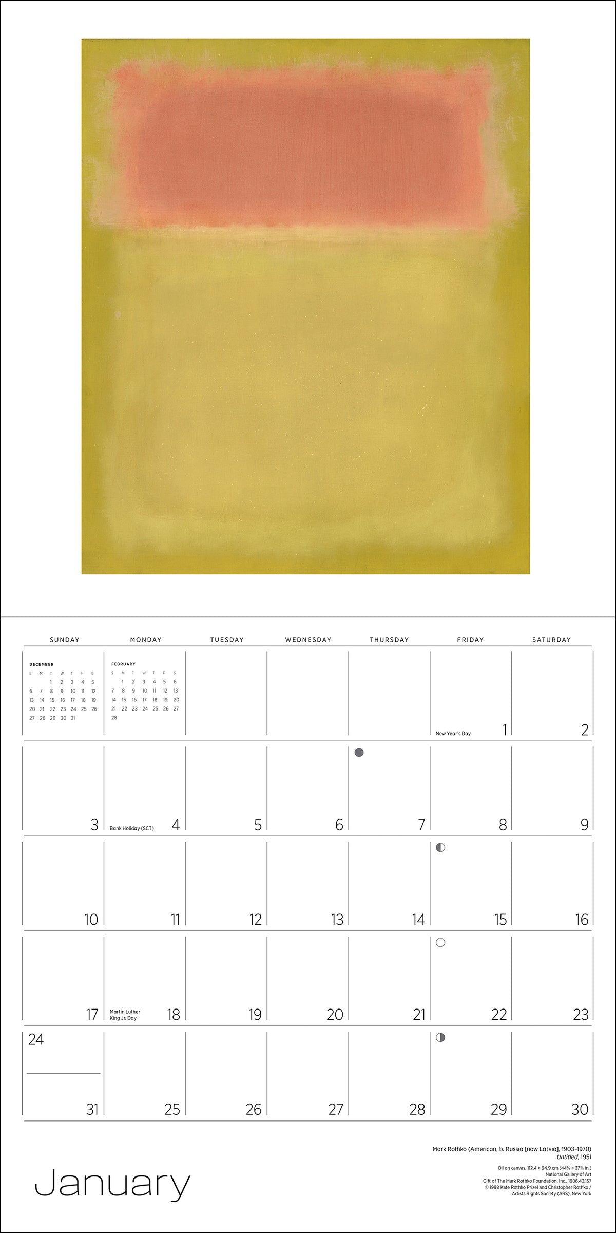 Rothko 2027 Wall Calendar_Interior_1