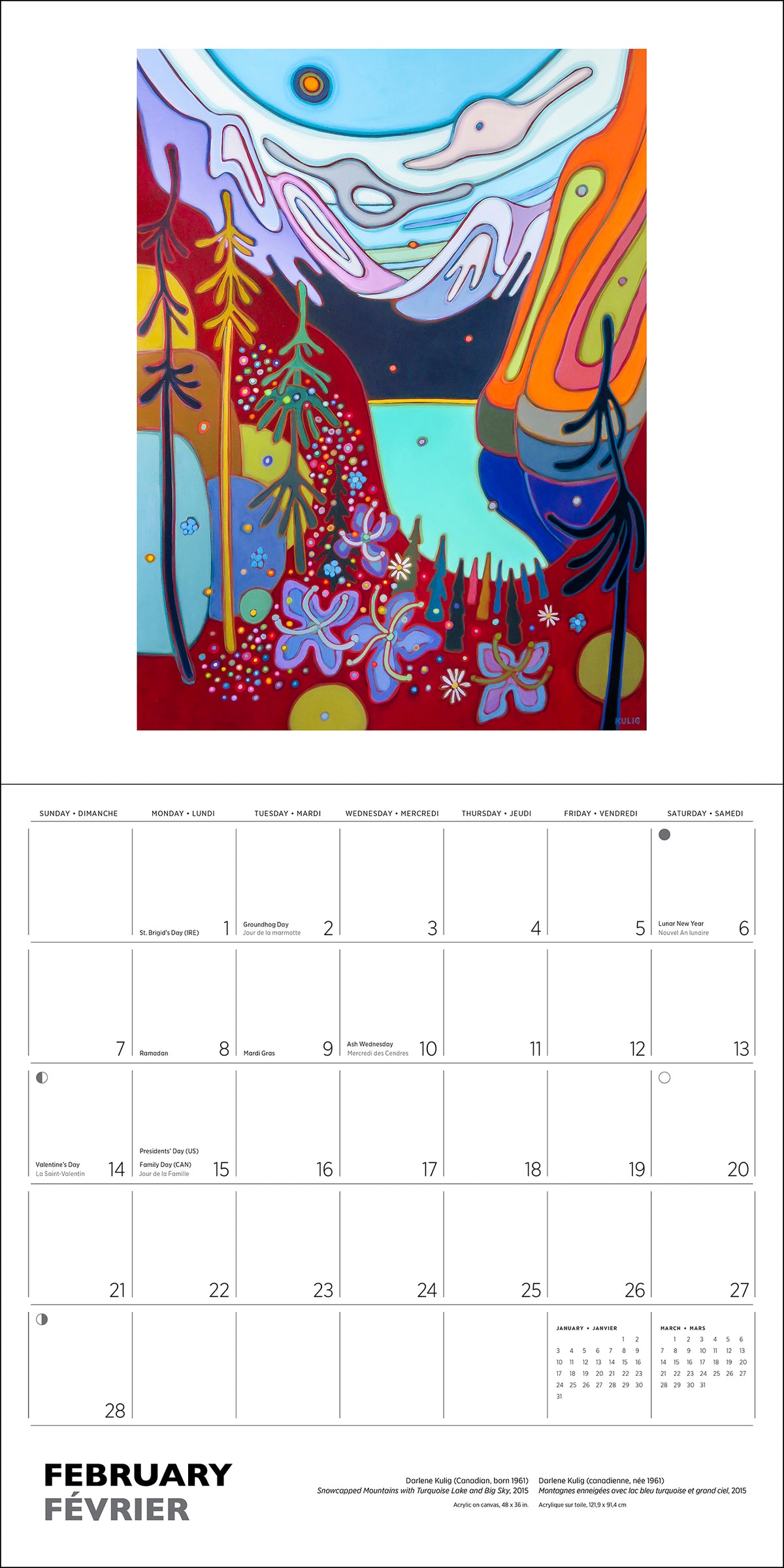Darlene Kulig 2027 Wall Calendar_Interior_2