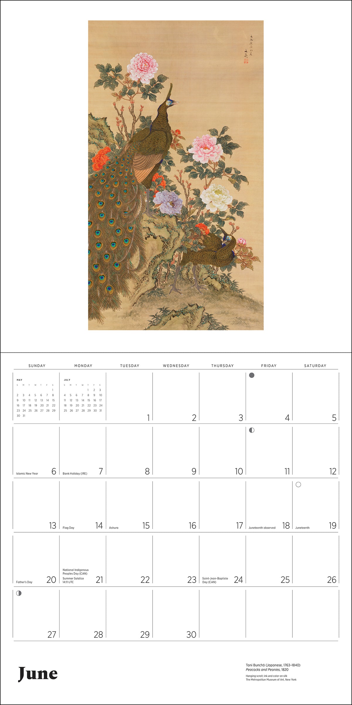 Dreams of Edo: Japanese Scrolls & Screens 2027 Wall Calendar_Interior_2