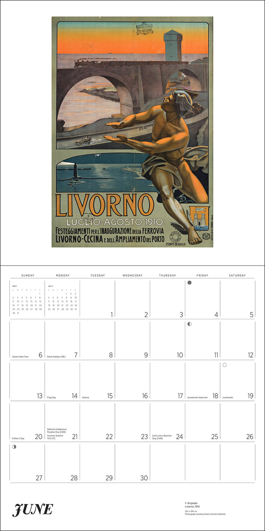 Italy: Vintage Travel Posters 2027 Wall Calendar_Front_Flat
