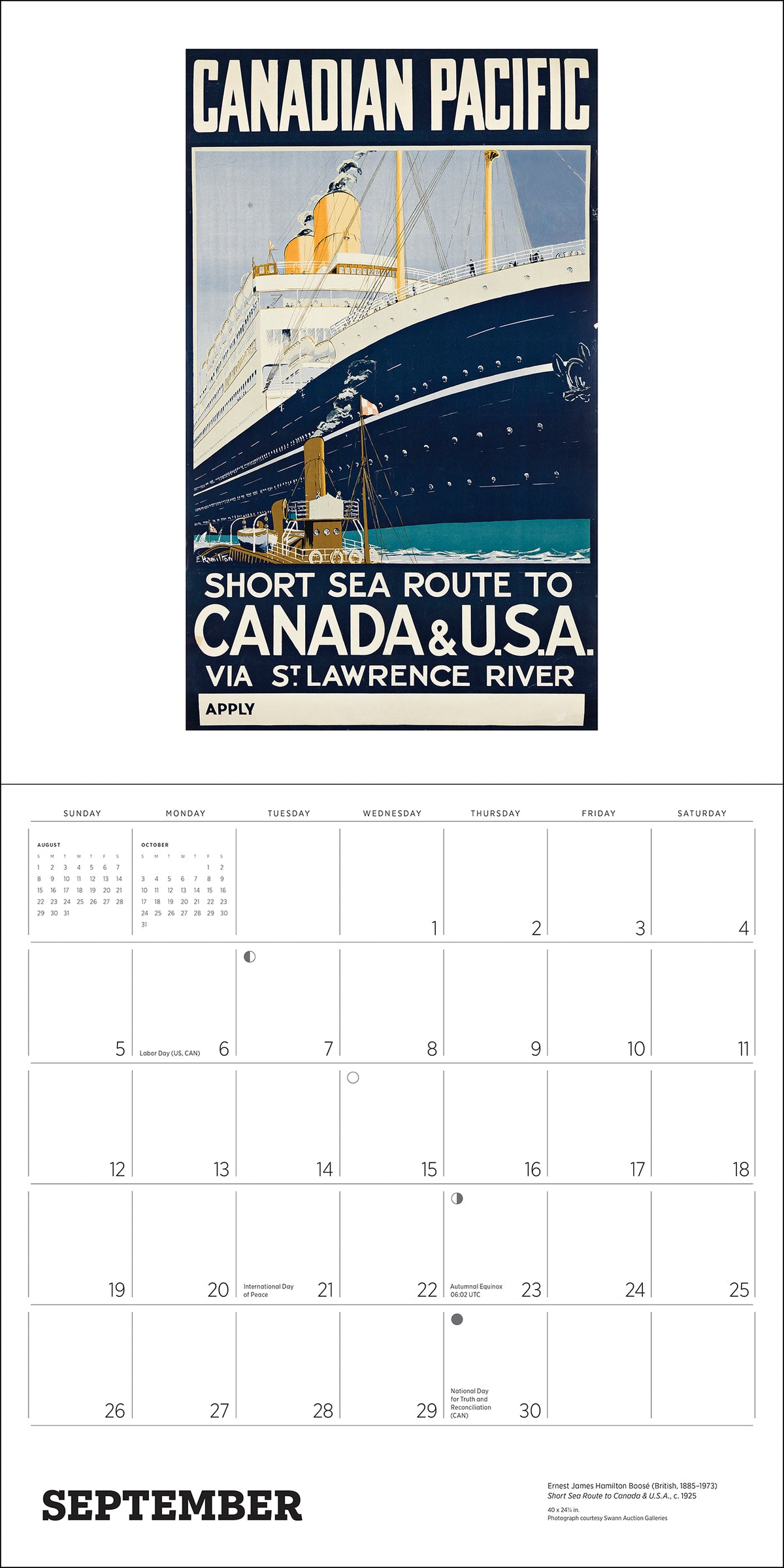 Canada: Vintage Travel Posters 2027 Wall Calendar_Interior_2
