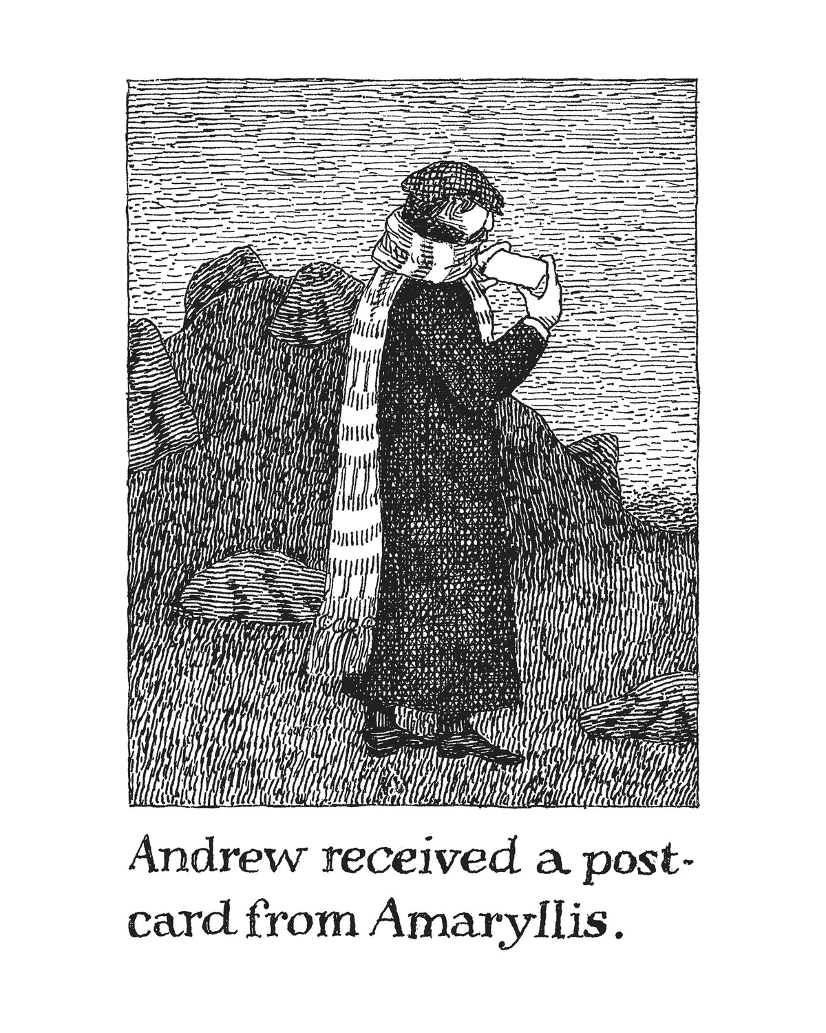 Edward Gorey: The Helpless Doorknob 2027 Mini Wall Calendar_Zoom