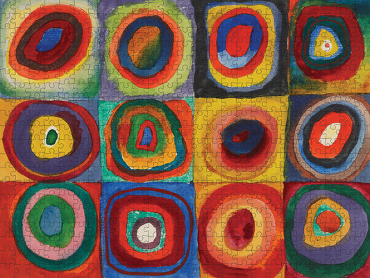 Wassily Kandinsky: Squares with Concentric Rings 500-Piece Jigsaw Puzzle_Primary