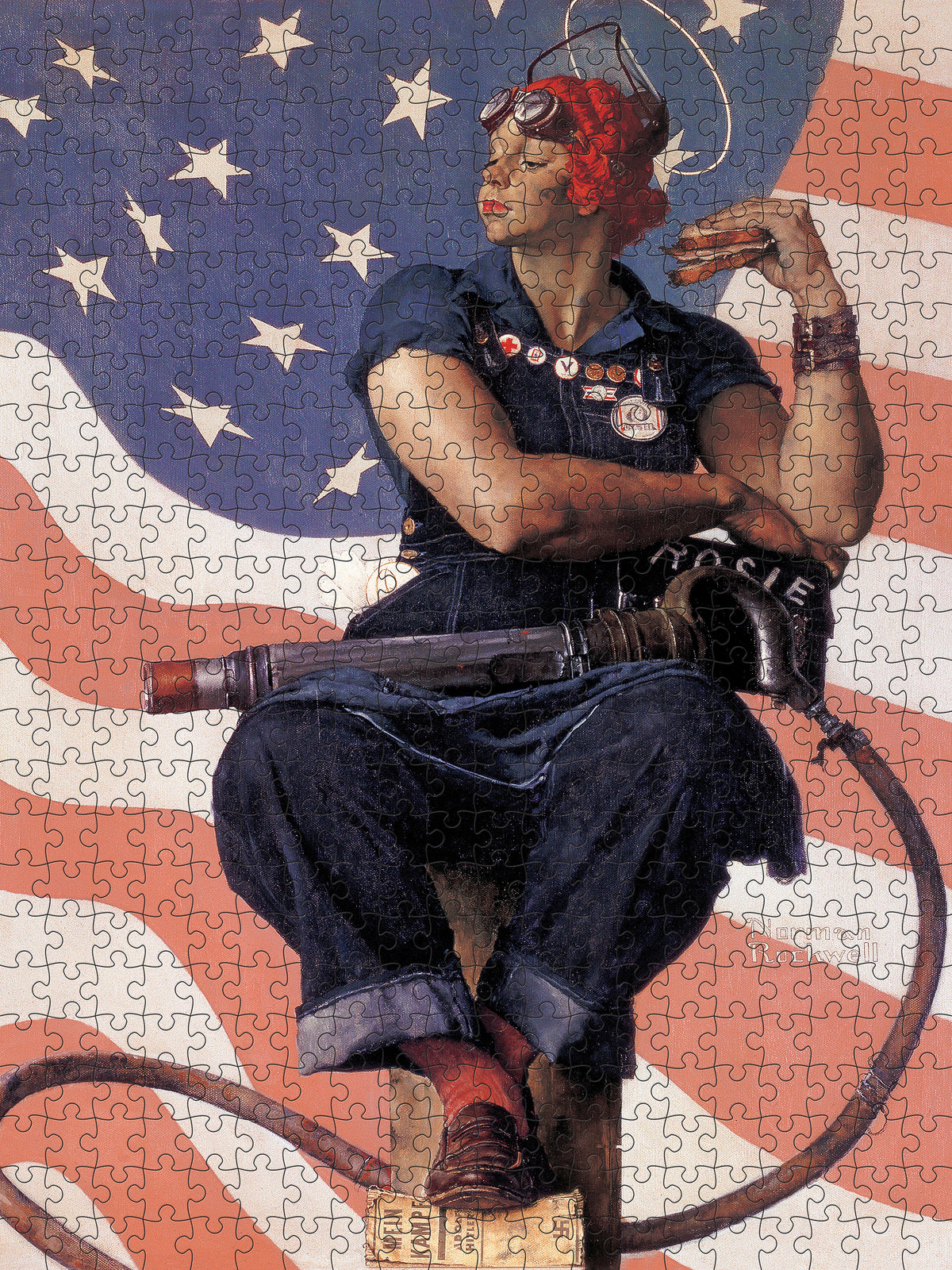 Norman Rockwell: Rosie the Riveter 500-Piece Jigsaw Puzzle_Zoom