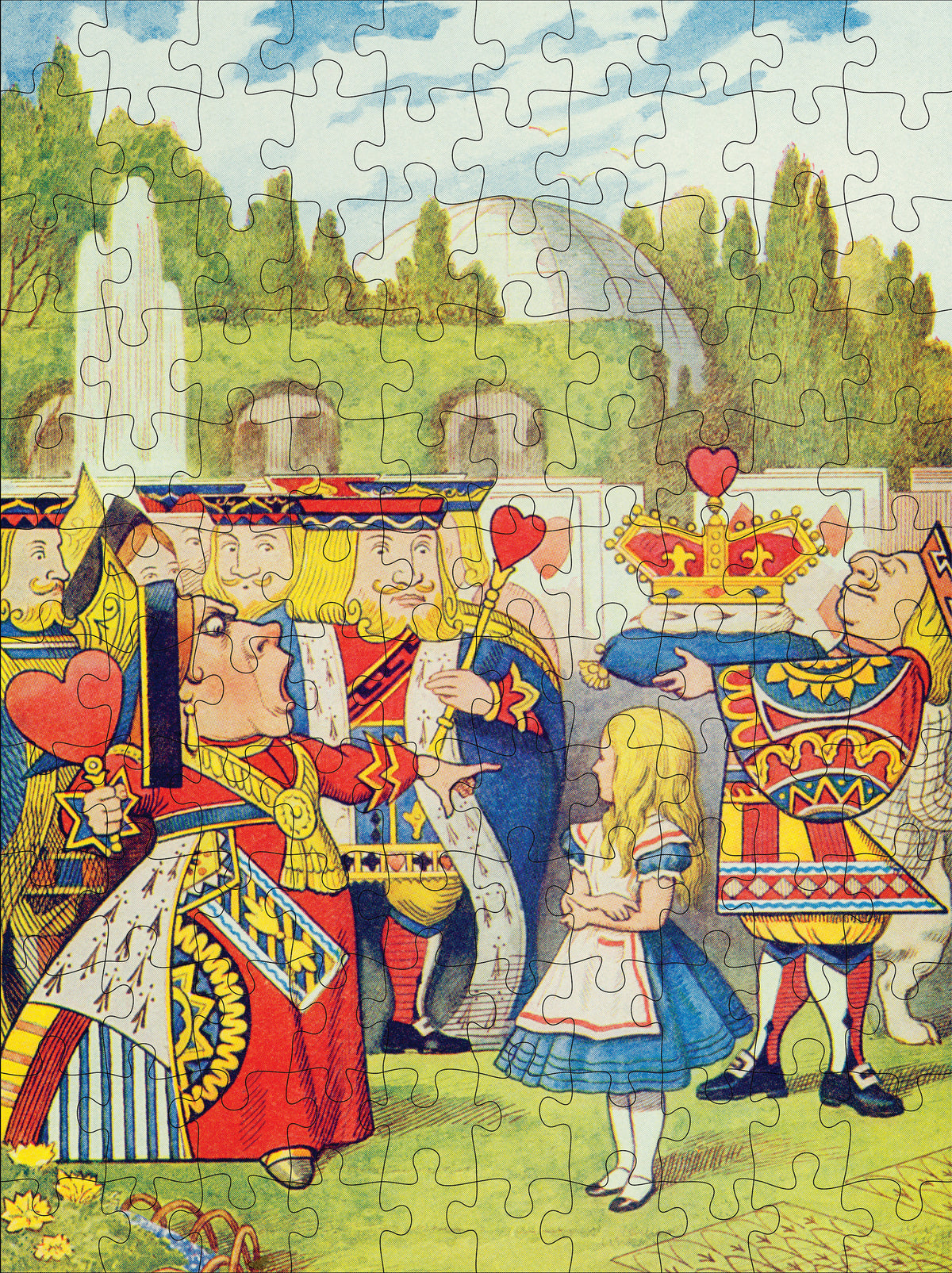 Sir John Tenniel: Alice in Wonderland 120-Piece Double-Sided Jigsaw Puzzle Set_Interior_3