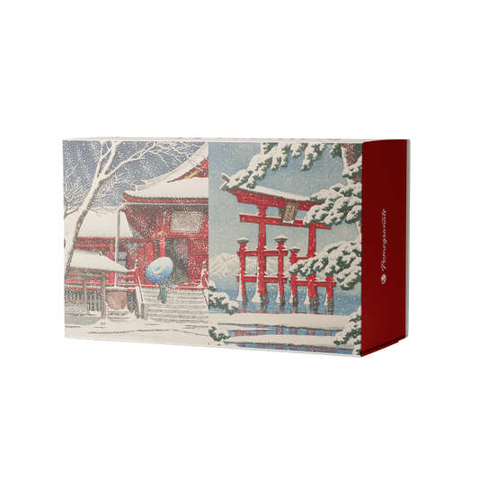 Kawase Hasui: Snowfall 120-Piece Double-Sided Jigsaw Puzzle Set_Primary