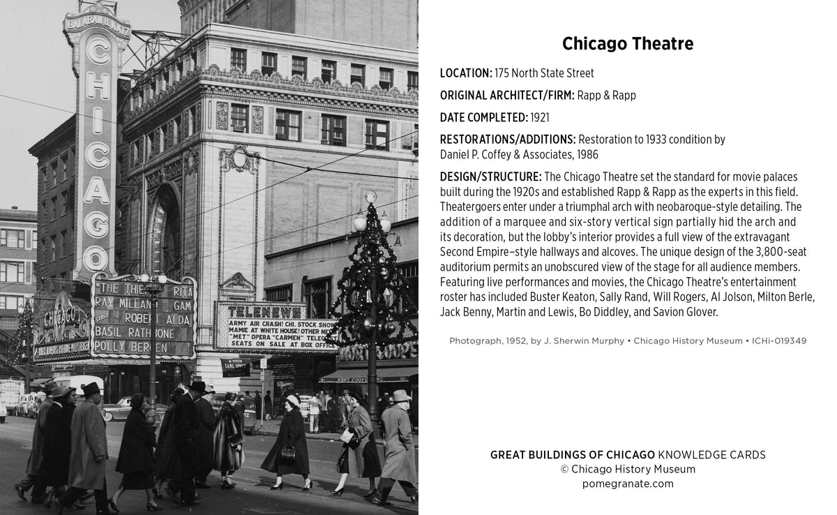 Great Buildings Of Chicago Knowledge Cards