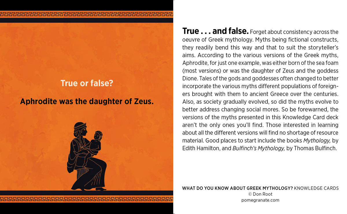 What Do You Know about Greek Mythology? Knowledge Cards_Interior_2
