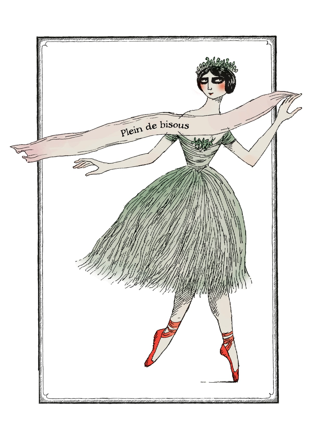 Edward Gorey: Ballerina Notecard_Front_Flat