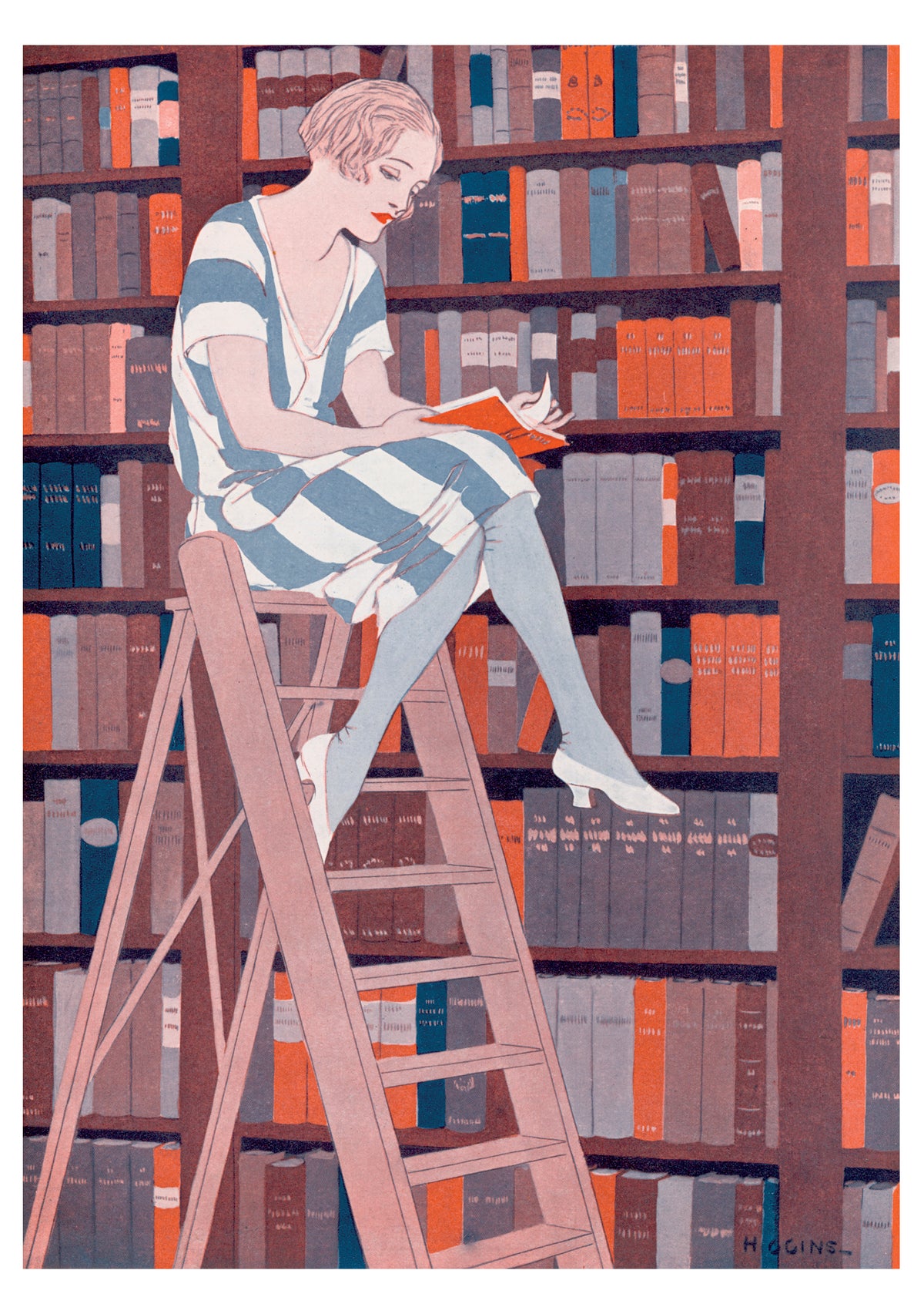 Reginald Higgins: The Blue Stocking Notecard_Front_Flat