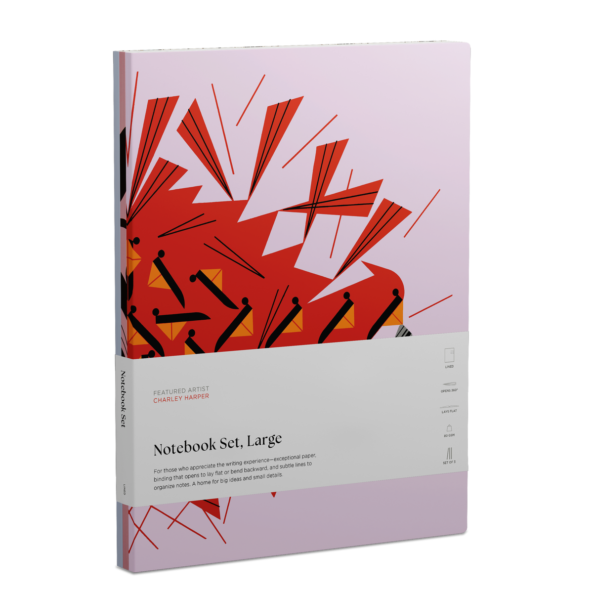 Charley Harper Large Notebook Set_Primary