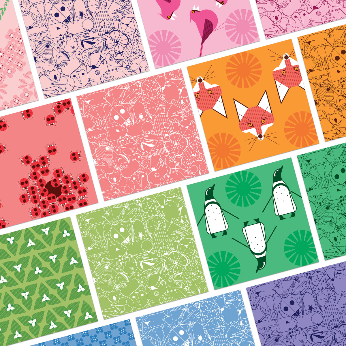 Charley Harper Origami Animals_Zoom
