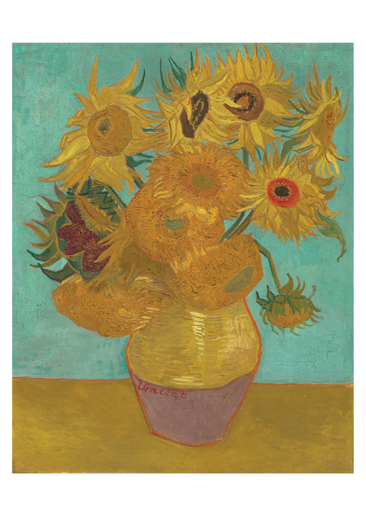 Vincent van Gogh: Sunflowers Small Boxed Cards_Front_3D